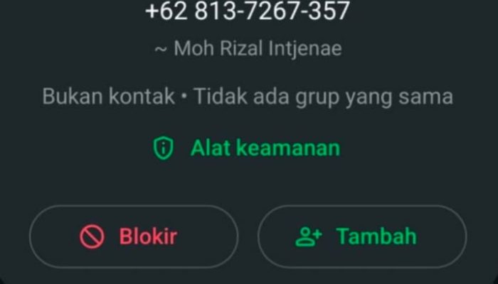 Waspada Penipuan Digital, Nomor WhatsApp Catut Nama Bupati Sigi Tawarkan Jabatan.